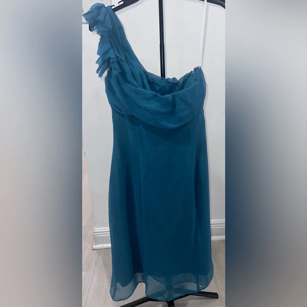 Jim Hjelm Occasions Elegant Teal One-Shoulder Dress
Size 10 - Picture 2 of 8